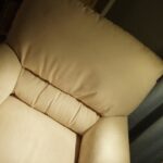 Image of a recliner for an article about choosing the correct size power recliner for seniors.